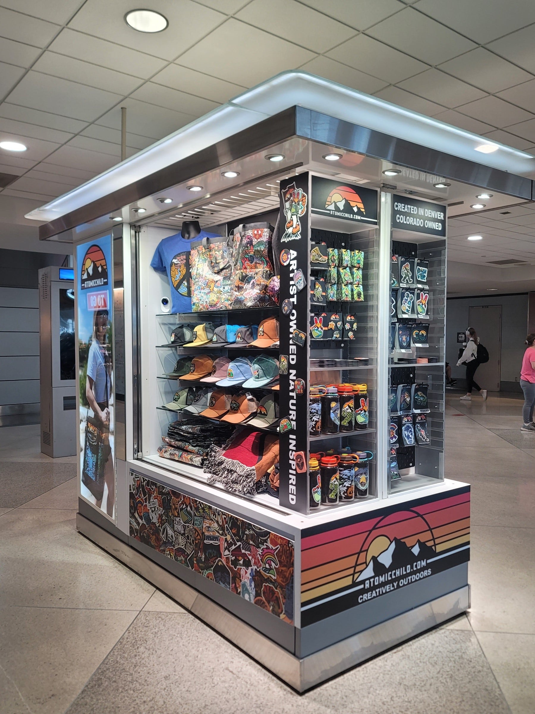 Atomicchild kiosk on C Gates.
