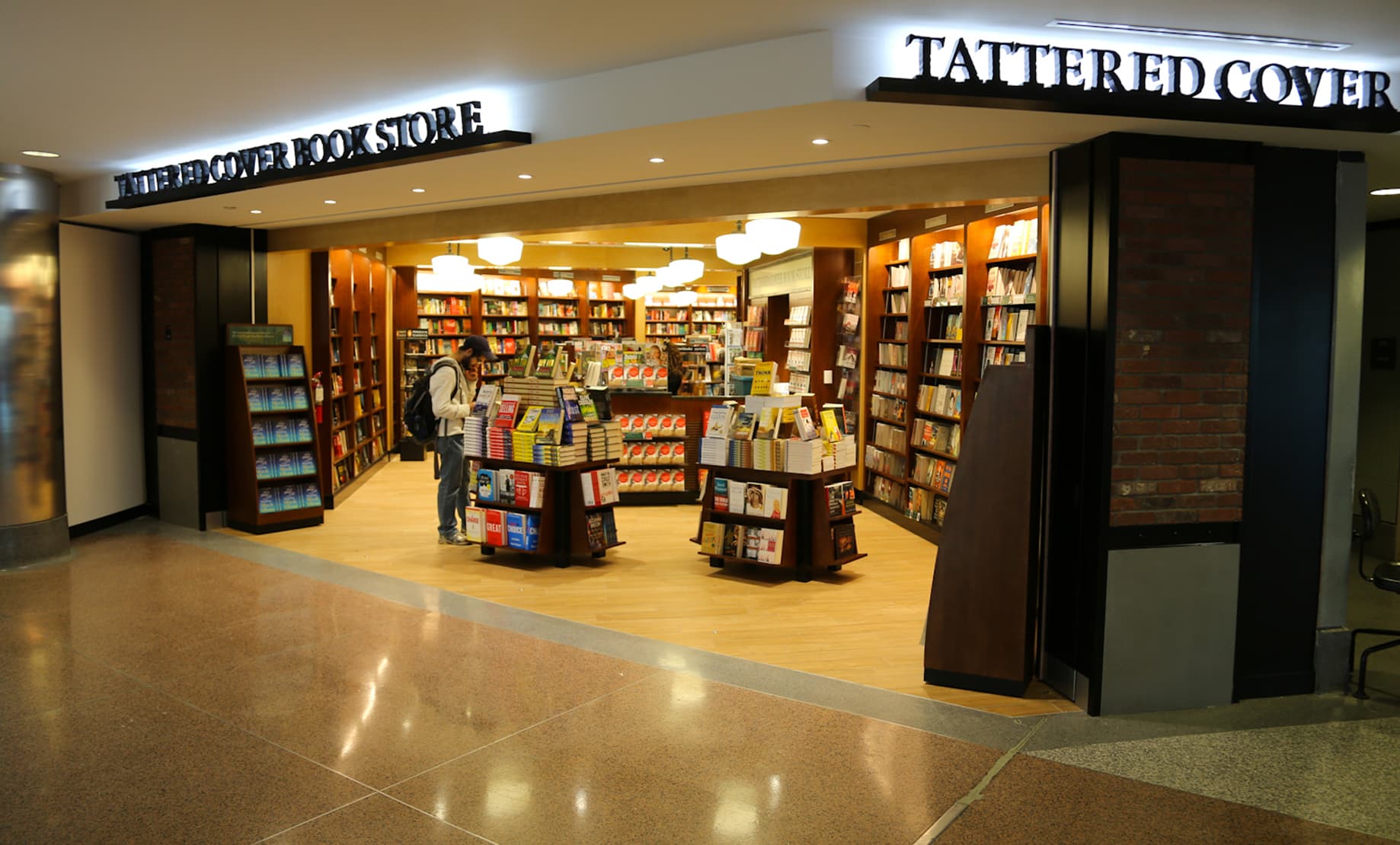 Picture of the Tattered Cover Book Store on B Gates.