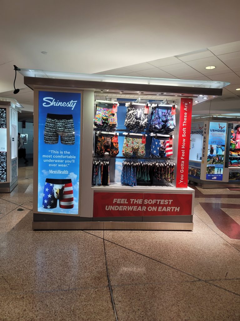 Shinesty kiosk near gate B23