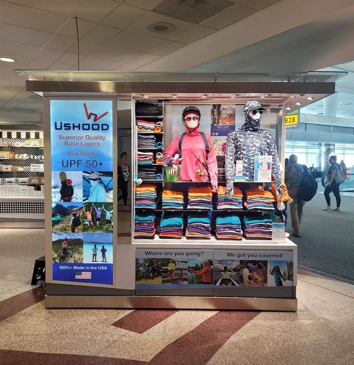 Ushood kiosk on B gates