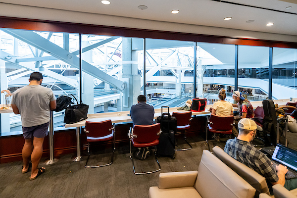 The Delta Sky Club is on A Gates