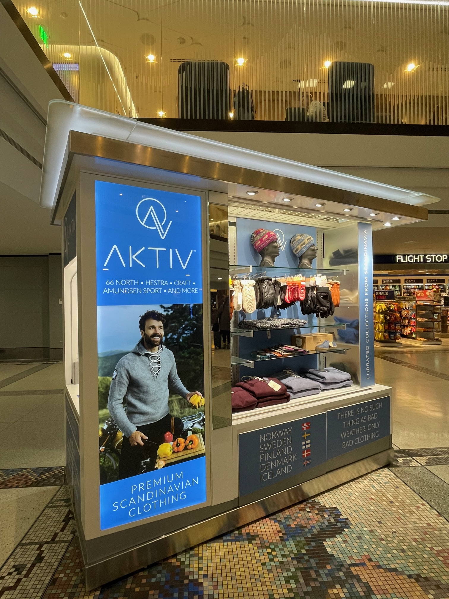 The Aktiv Style kiosk is on A Gates