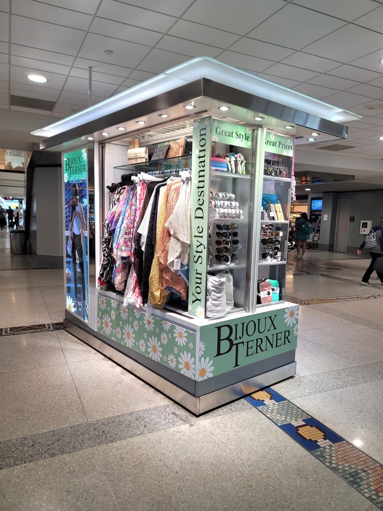 Bijoux Terner's kiosk is on A Gates