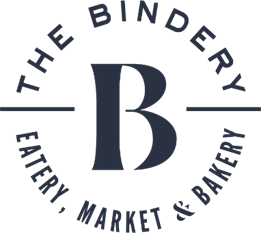 Logo for The Bindery restaurant on A Gates