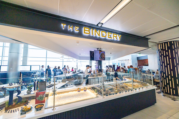 The Bindery restaurant is on A Gates