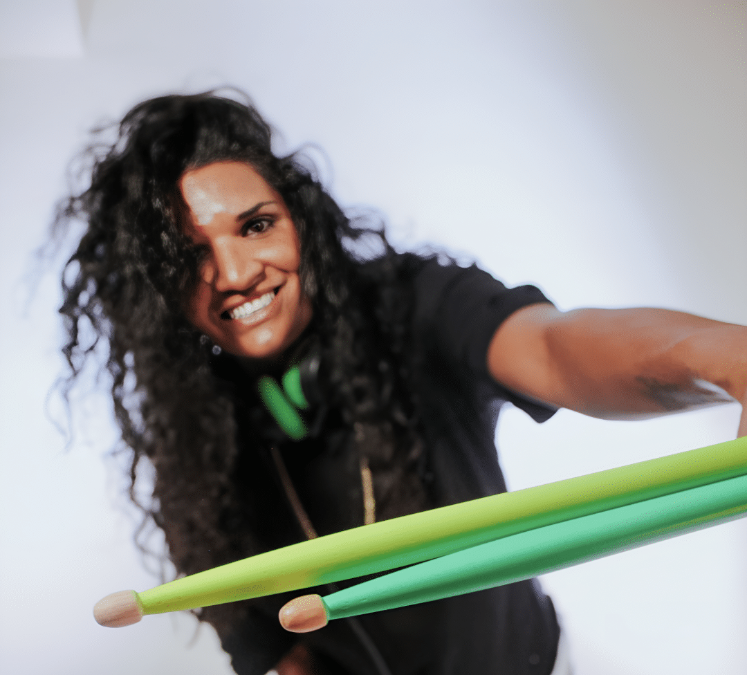 Locally-based and world-renowned drummer and DJ Lis Viegas will entertain visitors for DEN's Pride Month celebration