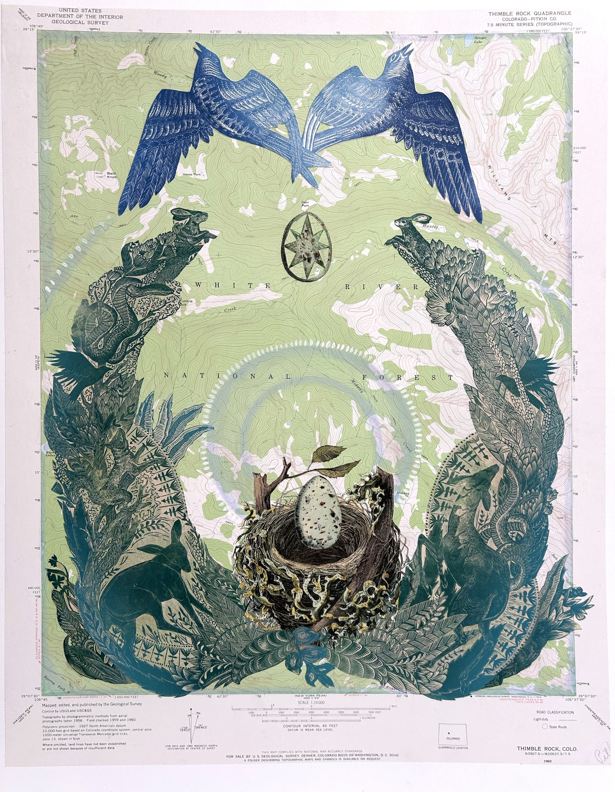 Artist Joanna Mueller's work is featured in the AOB gallery