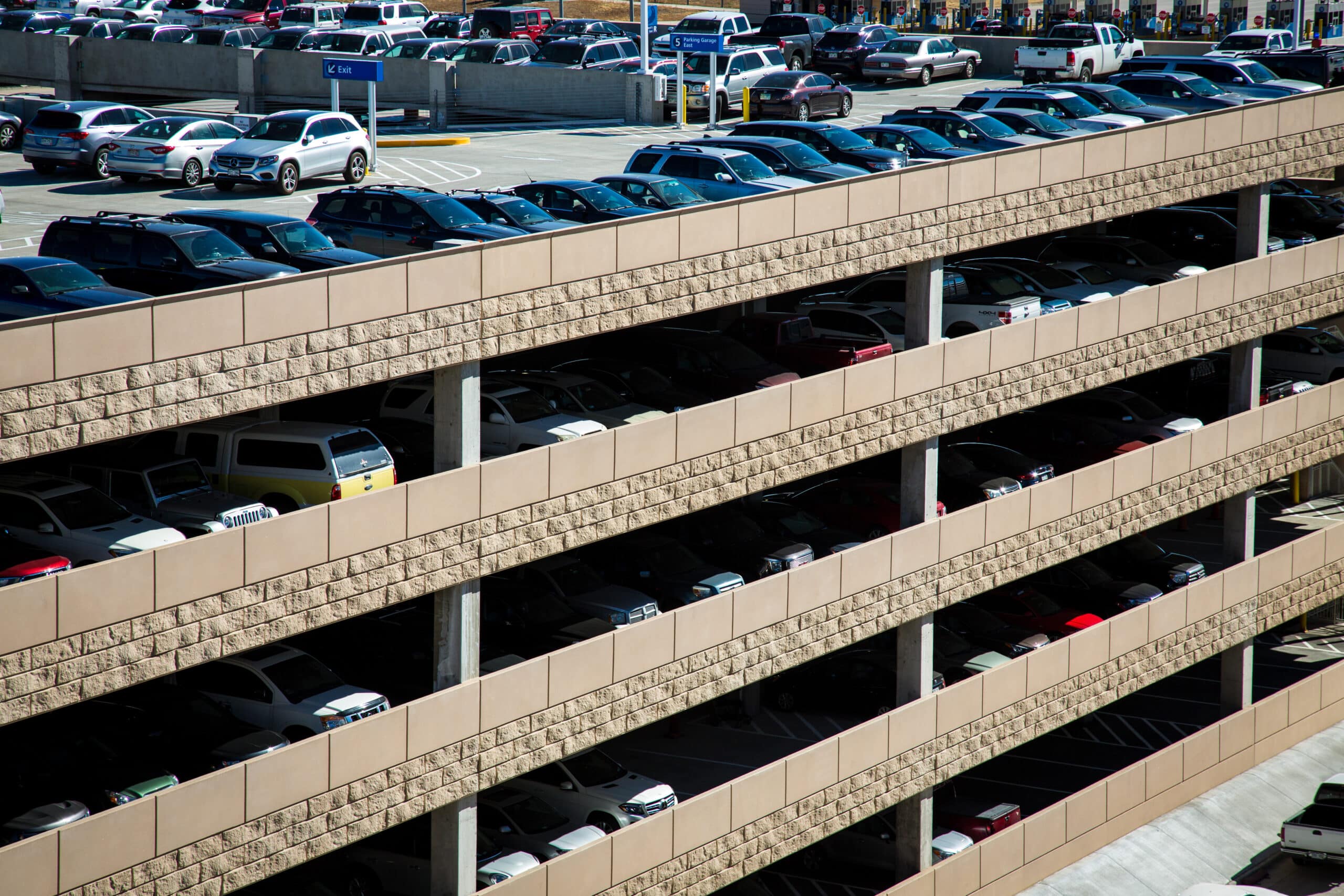 DEN has seven parking garages