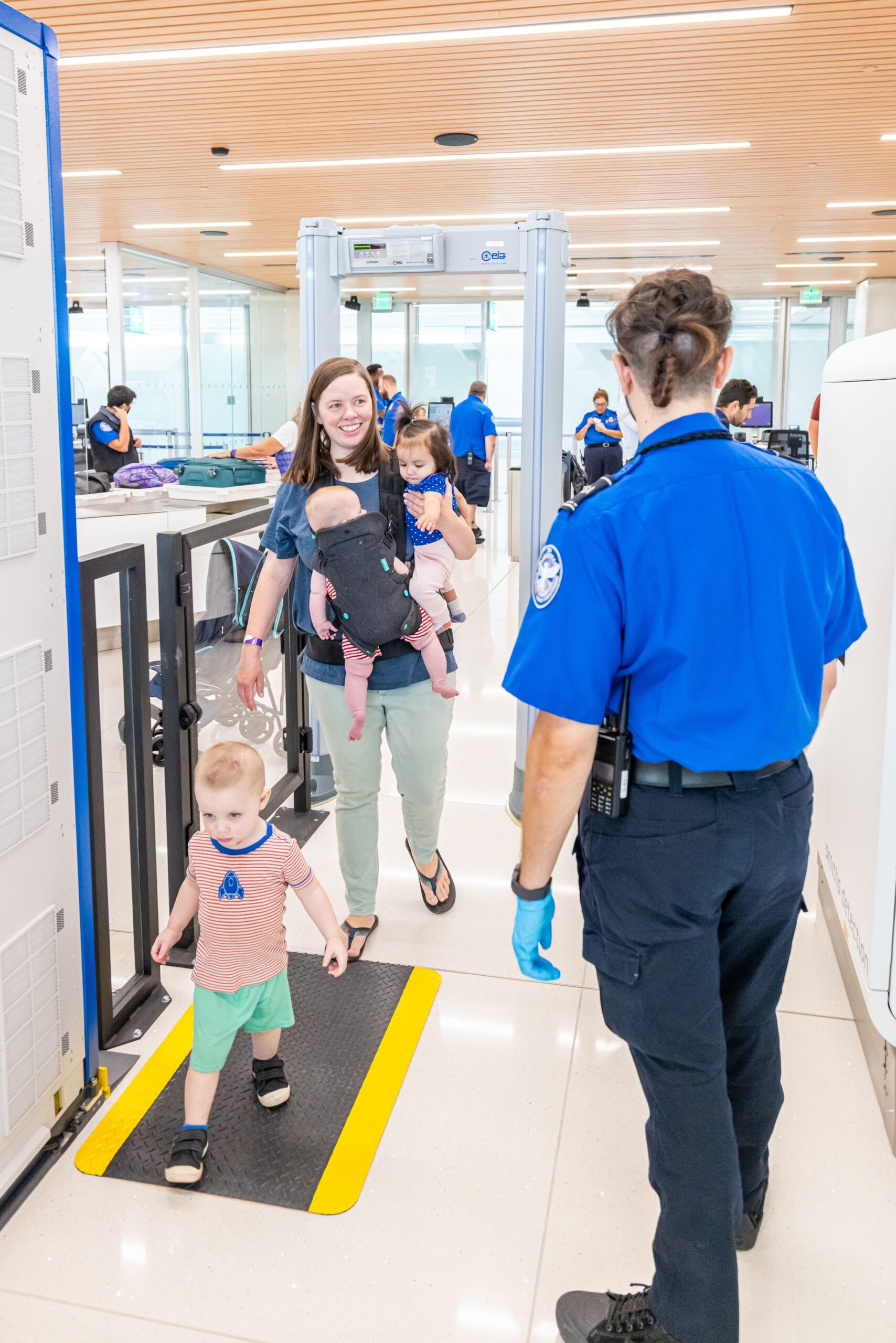 Travelers are screened at DEN's new East Security Checkpoint