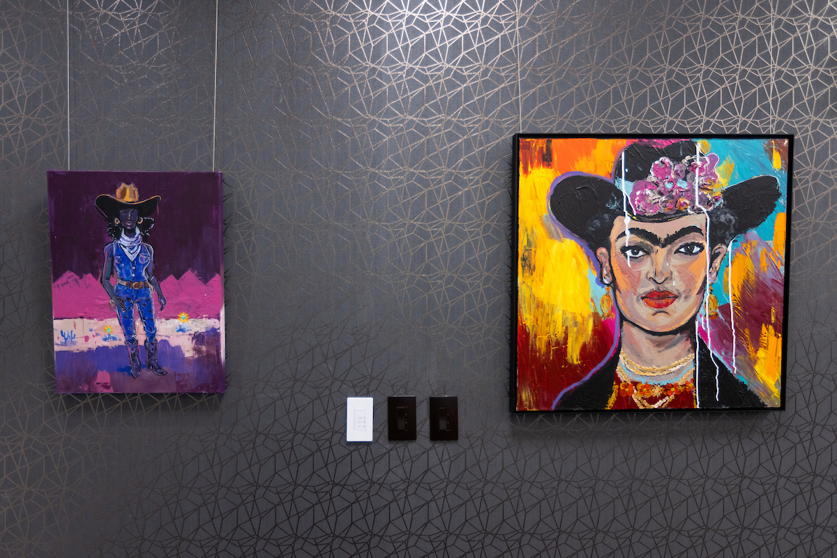 Joseph Graves Jr.'s work is displayed in the Airport Office Building lobby